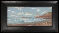 Collection of three original paintings of the first and second Cliff Houses, San Francisco