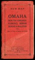 New Map of Omaha, South Omaha, Florence, Benson, Dundee & Ralston