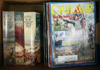 Approximately 49 Civil War Magazines and 3 volume paperback set Foote. Civil War