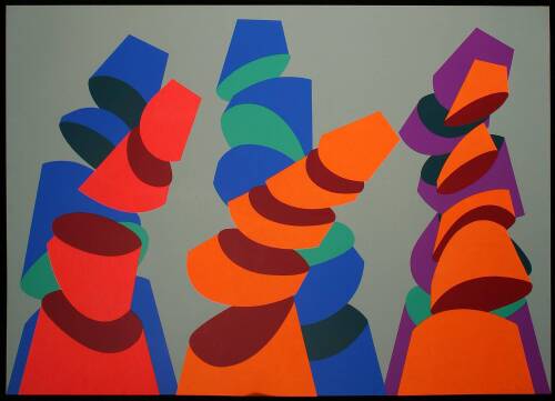 Five collages from the Koan series