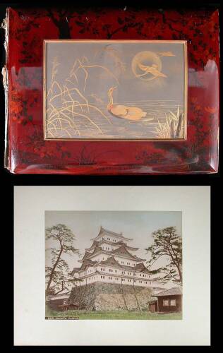 Japanese Photograph Album containing 50 hand-painted albumen photos