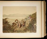 Japanese Photograph Album containing 35 hand-painted albumen photos