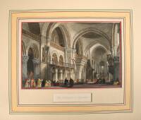 Approximately 23 hand-colored steel engravings of interior design