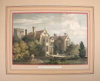 Approximately 20 hand-colored lithographs of European architecture