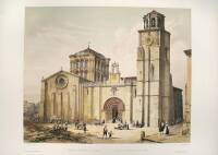 Approximately 16 hand-finished color lithographs of European architecture