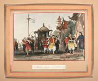 Approximately 20 hand-colored steel engravings from Wright's China Illustrated