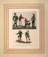 Approximately 50 color prints of costumes from the 12th through 16th centuries