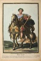 Approximately 23 hand-colored copper engravings of portraits