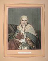 Approximately 19 hand-colored engravings, etc. portraits