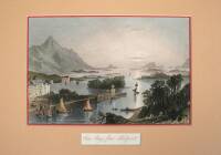 Approximately 25 hand-colored steel engravings of English seaports