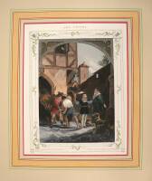 Approximately 22 hand-colored steel engravings of tradesmen, etc