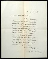 Autograph letter signed by Willa Cather to Mrs. Westcott