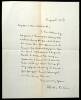 Autograph letter signed by Willa Cather to Mrs. Westcott