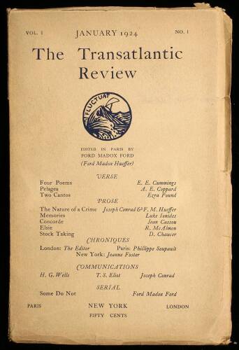 The Transatlantic Review - first issue