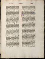 Leaf from the 1462 Fust and Schoeffer Bible