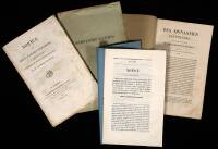 4 author offprints - 2 inscribed presentation copies