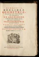 Elementa Euclidea Geometriae, Planae ac Solidae; et Selecta Archimede Theoremata, quibus Accedit Trigonometria Auctore Andrea Tacquet