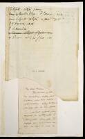 Autograph note relating to Double Stars