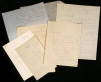 Archive of eight letters (7 A.L.s. and 1 T.L.s.) from Nehru to Syt Anupchand Shah