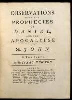 Observations upon the Prophecies of Daniel, and the Apocalypse of St. John. In Two Parts