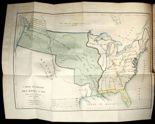 Histoire de la Louisiane et de la Cession de Cett Colonie par la France aux États-Unis de l'Amerique Septentrionale; Précédés d'un Discours sur la Constitution et le Gouvernement des États-Unis... Avec une Carte Relatie a l'Étendue des pays cédés