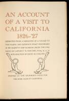 An Account of a Visit to California 1826-'27: Reprinted from a Narrative of a Voyage to the Pacific and Beering's Strait Performed in His Majesty's Ship Blossom Under the Command of Captain F.W. Beechey, in 1825, '26, '27, '28