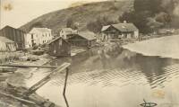 Lot of 3 photographs of Bolinas (Marin County) after the 1906 earthquake