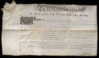 Land deed certificate signed by Pennsylvania Governor Thomas Mifflin in 1795, issued by the Commonwealth of Pennsylvania