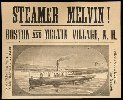 "Steamer Melvin!" broadside