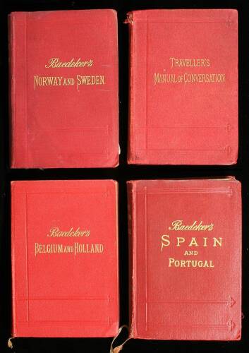 Lot of four volumes published by Baedeker