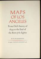 Maps of Los Angeles: From Ord's Survey of 1849 to the End of the Book of the Eighties