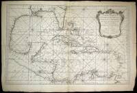 Carte Reduite du Golphe du Mexique et des Isles de l'Amerique pour sevir auz Vasseaux du Roy. Dress&eacute;e au D&eacute;pot des Cartes et Plands de la Marine par Ordre de M. Le Comte de Maurepas Ann&eacute;e 1749