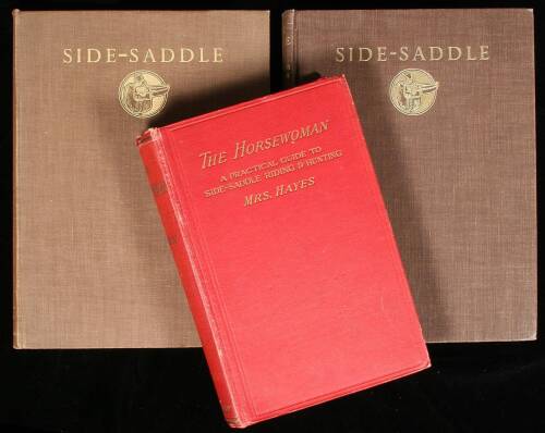 Lot of three volumes on women riding side-saddle