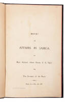 Report of Affairs in Samoa by Rear Admiral Albert Kautz, U.S. Navy to the Secretary of the Navy, March 6th to May 18th, 1899