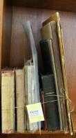 Approximately 27 items, including: a mining certificate, Picturesque California Homes, magazines, 13 photos, etc.