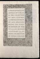 A Pre-Raphaelite Aeneid of Virgil in the Collection of Mrs. Edward Laurence Doheny of Los Angeles, Being an Essay in Honor of the William Morris Centenary 1934.