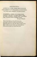 Areopagitica: Speech of Mr. John Milton for the Liberty of Unlicensed Printing, to the Parliament of England.