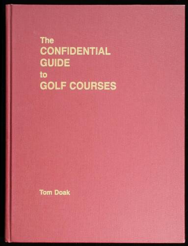 The Confidential Guide to Golf Courses