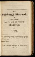 The Edinburgh Almanack, or Universal Scots and Imperial Register, for 1821