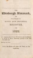 The Edinburgh Almanack, or Universal Scots and Imperial Register for 1822