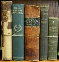 Lot of 5 different Encyclopedia volumes, each containing the golf citation