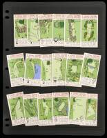 ''3 Jovial Golfers In search for the perfect course'' - golf cigarette card set