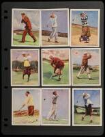 Wills's Cigarette picture &ldquo;Famous Golfers&rdquo; player cards, complete, Nos. 1-25
