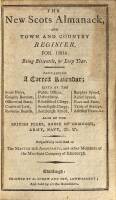 The New Scots Almanack and Town and Country Register for 1804