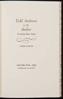 Todd Andrews to the Author: A Letter from Letters