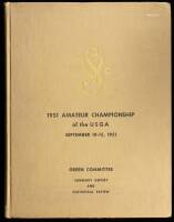1951 Amateur Championship of the USGA, September 10-15, 1951. Green Committee, Summary Report and Statistical Review