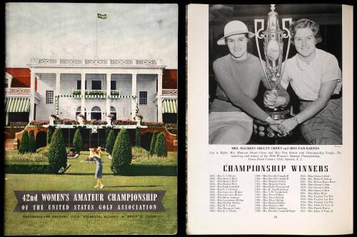 42nd Women’s Amateur Championship of the United States Golf Association, Westmoreland Country Club, Wilmette, Illinois, September 19-24, 1938. Official Souvenir Book