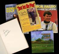 Lot of 21 volumes, signed by golf authors / golfers