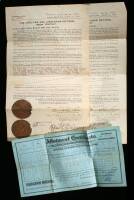 Lot of three allotment and homestead documents