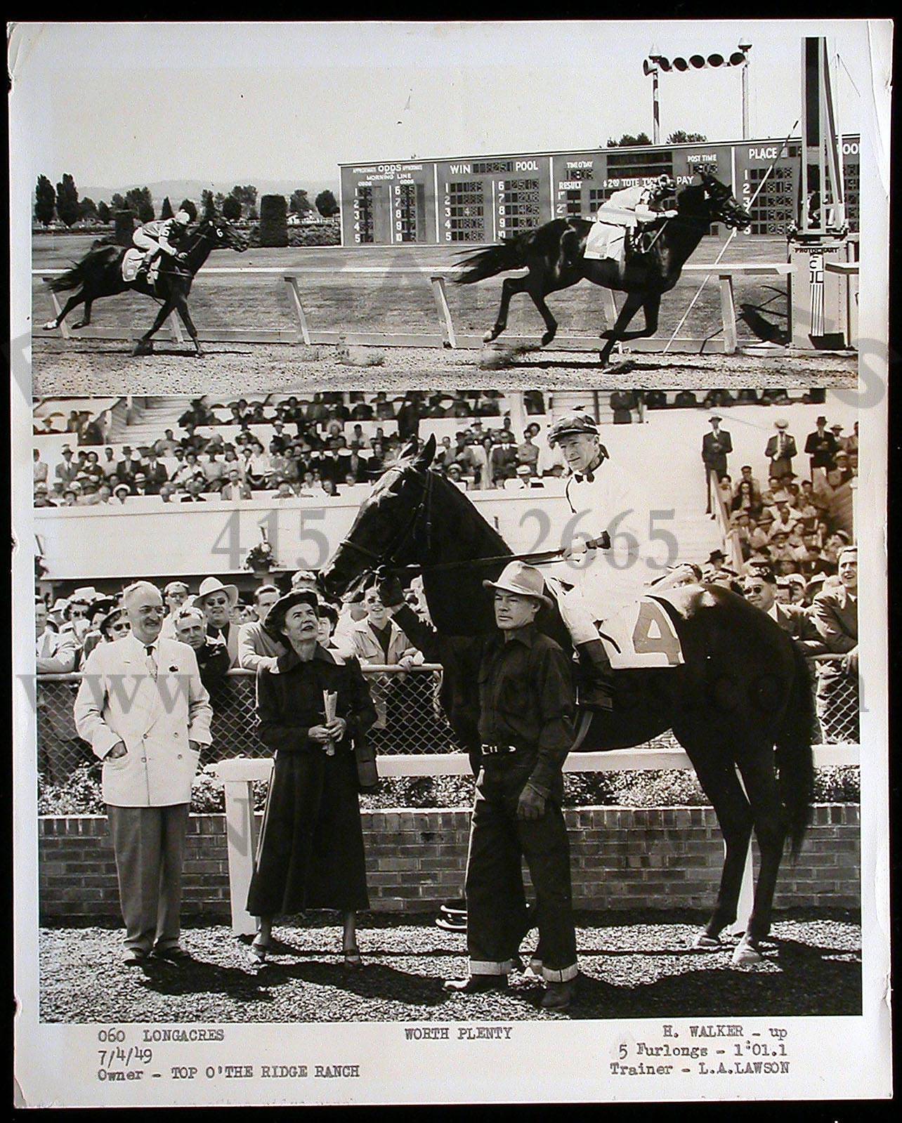 Collection of 122 photographs from Bay Meadows race track